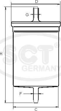 SCT-MANNOL ST 6103 - Filtru combustibil - allinparts.ro