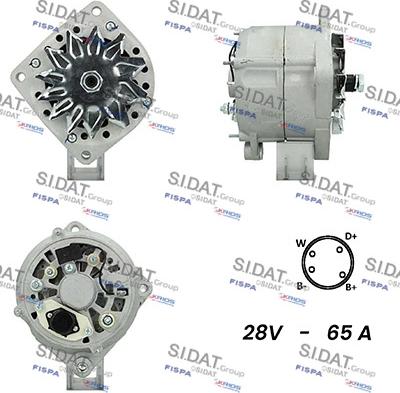 Sidat A24BH0104A2 - Generator / Alternator allinparts.ro