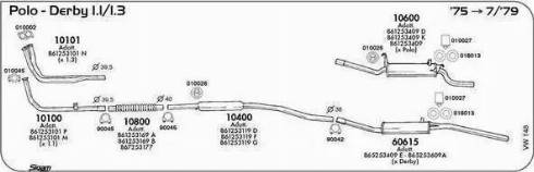 Sigam 90048 - Conector teava, sistem de esapament - allinparts.ro