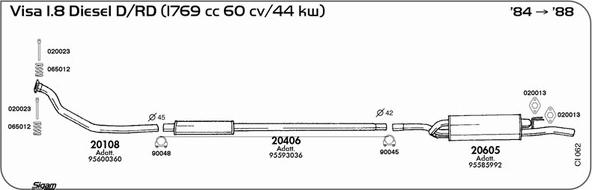 Sigam CI062 - Sistem de esapament - allinparts.ro