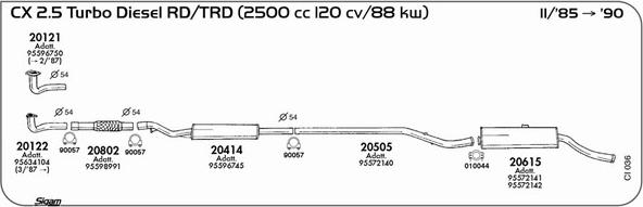 Sigam CI036 - Sistem de esapament - allinparts.ro
