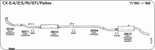 Sigam CI030 - Sistem de esapament allinparts.ro