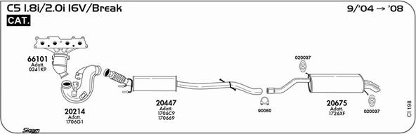 Sigam CI198 - Sistem de esapament - allinparts.ro