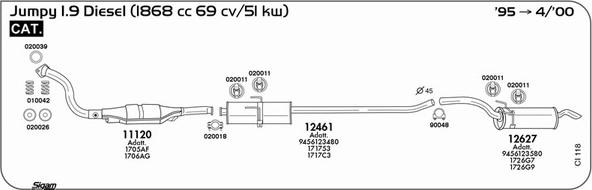 Sigam CI118 - Sistem de esapament allinparts.ro