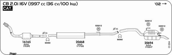 Sigam CI204 - Sistem de esapament - allinparts.ro