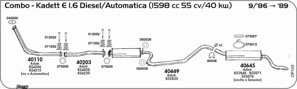 Sigam OP123 - Sistem de esapament allinparts.ro