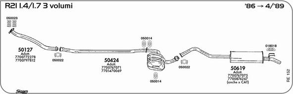 Sigam RE152 - Sistem de esapament - allinparts.ro
