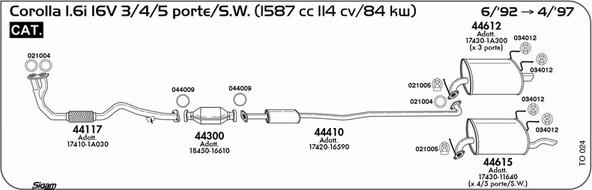 Sigam TO024 - Sistem de esapament - allinparts.ro