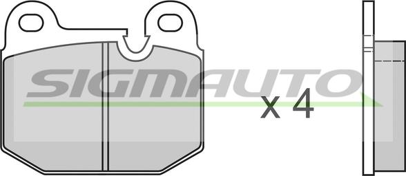 SIGMAUTO SPA144 - Set placute frana,frana disc - allinparts.ro