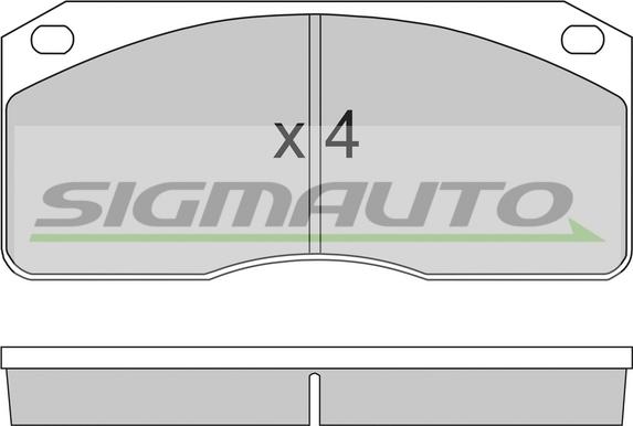 SIGMAUTO SPT238 - Set placute frana,frana disc allinparts.ro