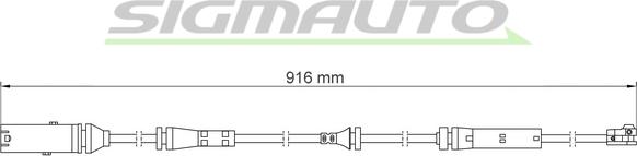 SIGMAUTO WI0924 - Senzor de avertizare,uzura placute de frana - allinparts.ro