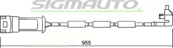 SIGMAUTO WI0510 - Senzor de avertizare,uzura placute de frana - allinparts.ro