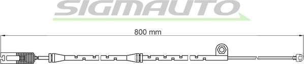 SIGMAUTO WI0584 - Senzor de avertizare,uzura placute de frana - allinparts.ro