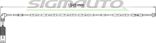 SIGMAUTO WI0582 - Senzor de avertizare,uzura placute de frana - allinparts.ro
