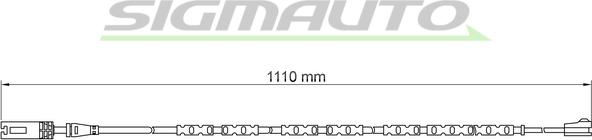SIGMAUTO WI0691 - Senzor de avertizare,uzura placute de frana - allinparts.ro
