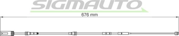 SIGMAUTO WI0692 - Senzor de avertizare,uzura placute de frana - allinparts.ro