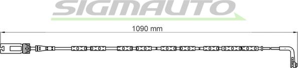 SIGMAUTO WI0613 - Senzor de avertizare,uzura placute de frana - allinparts.ro