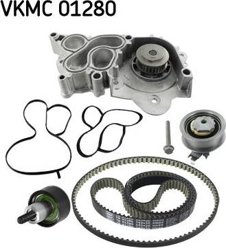 SKF VKMC 01280 - Set pompa apa + curea dintata allinparts.ro