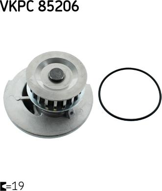 SKF VKPC 85206 - Pompa apa - allinparts.ro