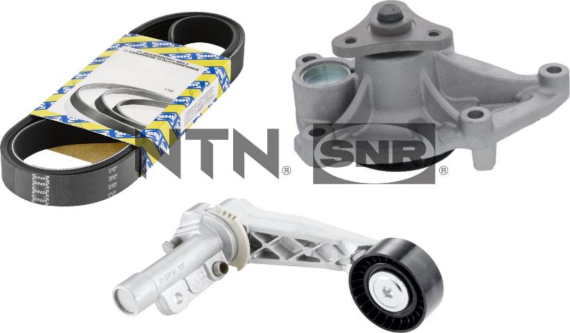 SNR KAP859.400 - Pompa apa + Set curea transmisie cu caneluri - allinparts.ro