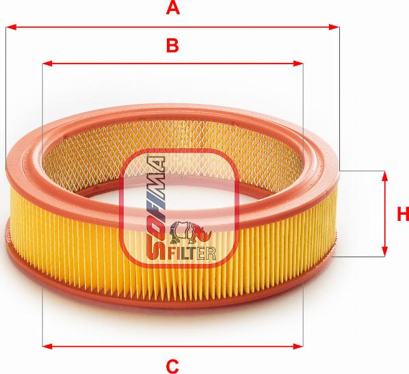 Sofima S 0660 A - Filtru aer - allinparts.ro