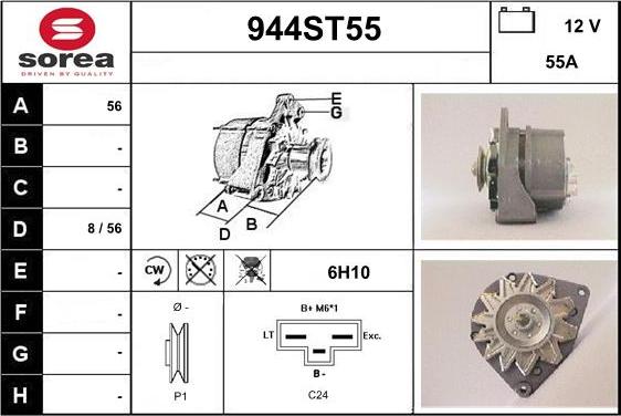 STARTCAR 944ST55 - Generator / Alternator allinparts.ro