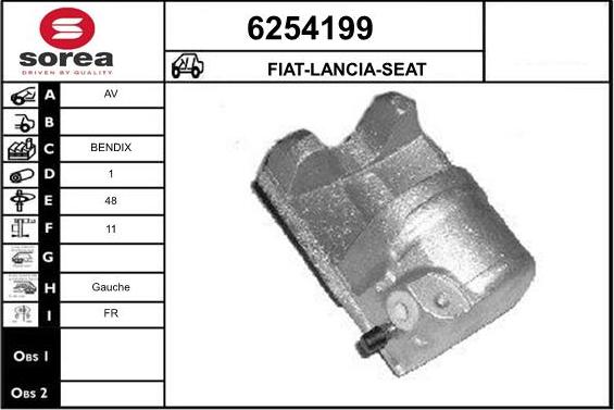 STARTCAR 6254199 - Etrier frana - allinparts.ro