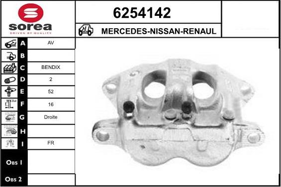 STARTCAR 6254142 - Etrier frana - allinparts.ro