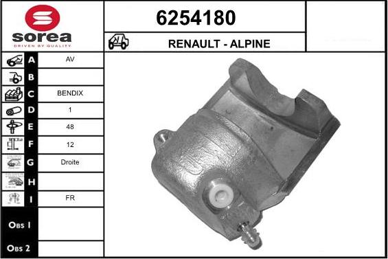 STARTCAR 6254180 - Etrier frana allinparts.ro