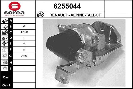 STARTCAR 6255044 - Etrier frana allinparts.ro