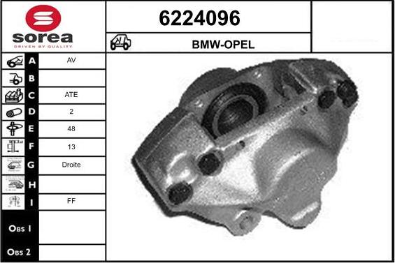 STARTCAR 6224096 - Etrier frana - allinparts.ro