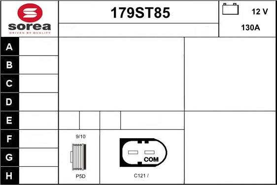 STARTCAR 179ST85 - Generator / Alternator allinparts.ro