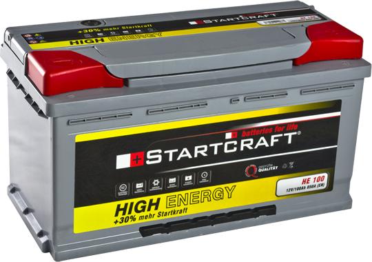 STARTCRAFT HE 100 - Baterie de pornire - allinparts.ro