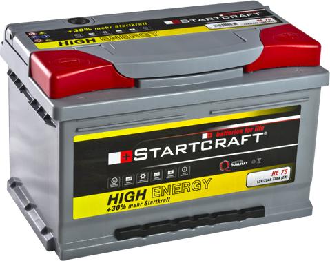 STARTCRAFT HE 75 - Baterie de pornire allinparts.ro
