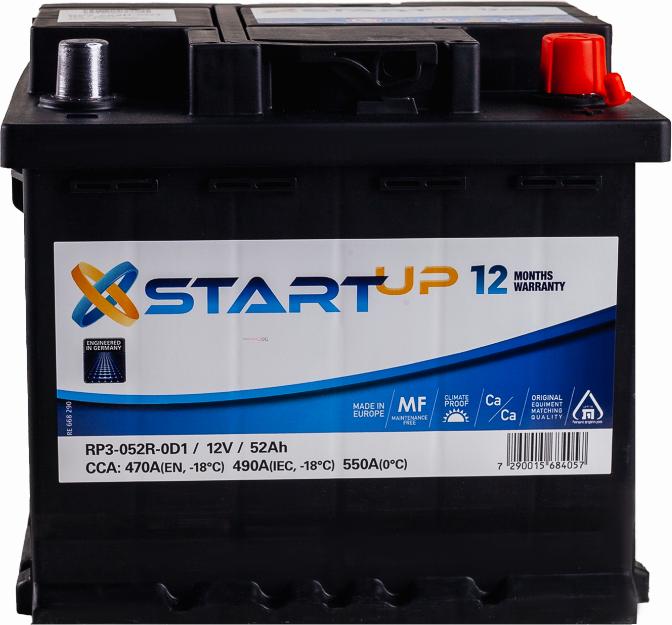 START UP RP3-052R-0D1 - Baterie de pornire - allinparts.ro