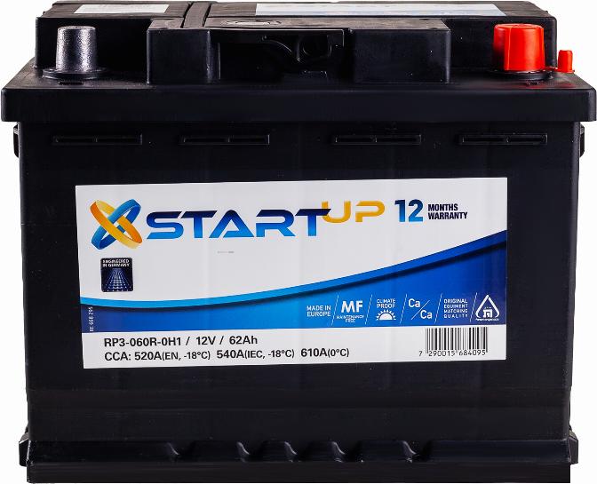 START UP RP3-060R-0H1 - Baterie de pornire allinparts.ro