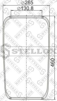 Stellox 90-07160-SX - Burduf, suspensie pneumatica allinparts.ro