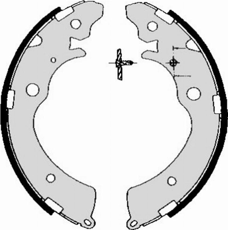 TECDRIVE TMP0022 - Set saboti frana allinparts.ro