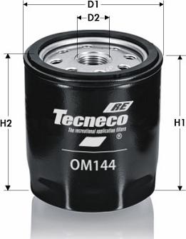 Tecneco Filters OM144 - Filtru ulei allinparts.ro