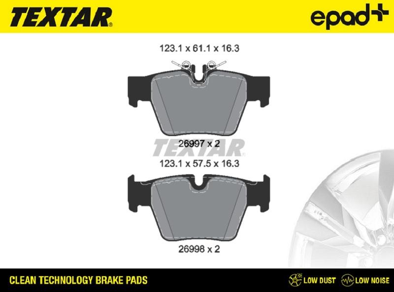 Textar 2699701CP - Set placute frana,frana disc - allinparts.ro