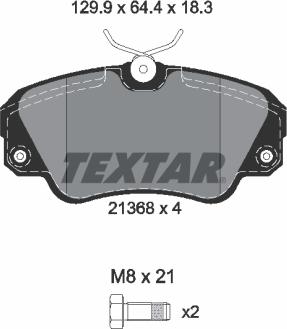Textar 2136801 - Set placute frana,frana disc allinparts.ro