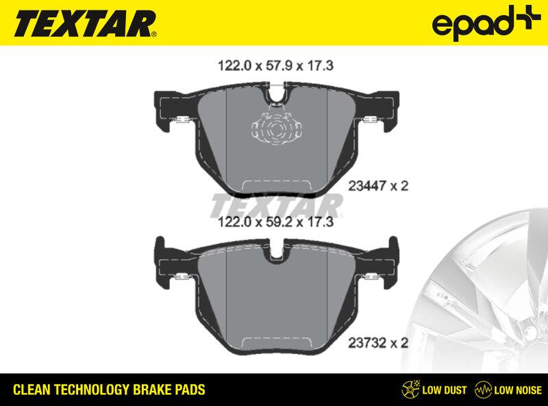 Textar 2344704CP - Set placute frana,frana disc - allinparts.ro