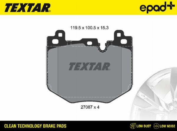 Textar 2708701CP - Set placute frana,frana disc - allinparts.ro