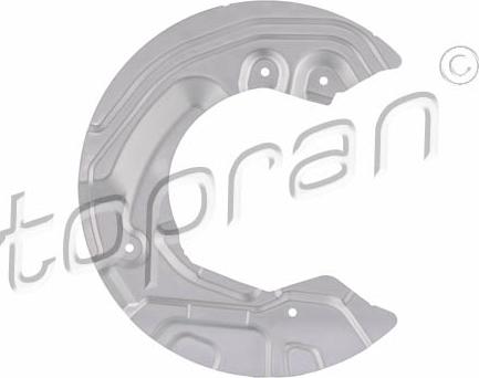 Topran 503 001 - Protectie stropire,disc frana - allinparts.ro