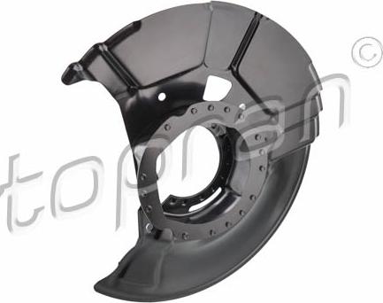 Topran 503 002 - Protectie stropire,disc frana - allinparts.ro