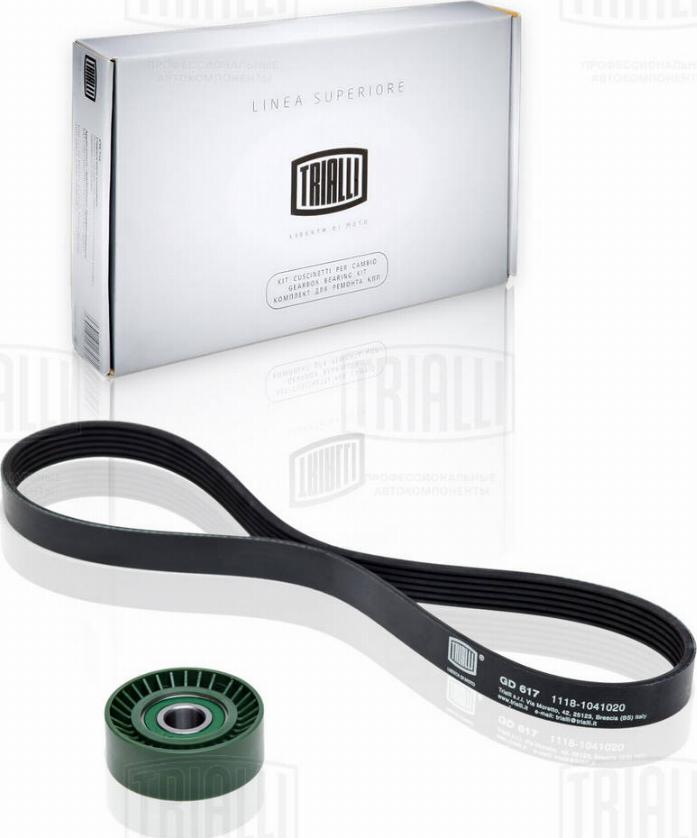 Trialli GD 617 - Set curea transmisie cu caneluri - allinparts.ro
