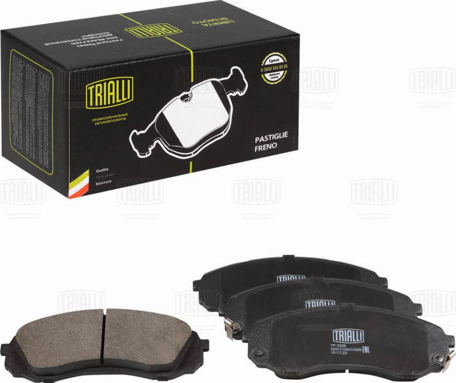 Trialli PF 2326 - Set placute frana,frana disc - allinparts.ro