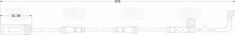 Trialli PFS 4178 - Senzor de avertizare,uzura placute de frana - allinparts.ro