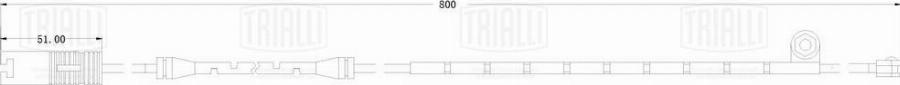 Trialli PFS 0040 - Senzor de avertizare,uzura placute de frana - allinparts.ro