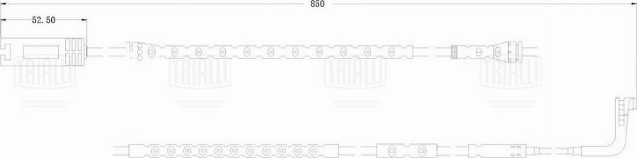 Trialli PFS 0052 - Senzor de avertizare,uzura placute de frana - allinparts.ro